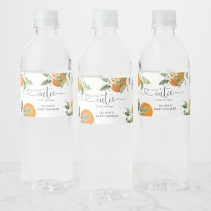 Étiquette Pour Bouteilles D'eau Petite cutie baby shower bouteille d'eau étiquette