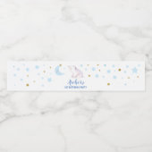 Étiquette Pour Bouteilles D'eau Petite étoile scintillante (Étiquettes simples)