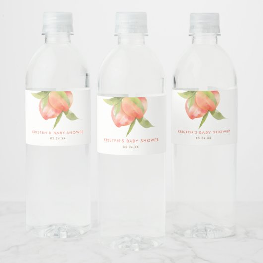 Étiquette Pour Bouteilles D'eau Petite fille de pêche Baby shower Faveurs (Bouteilles)