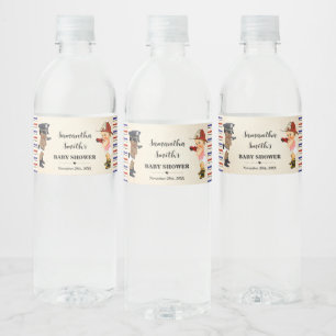 Étiquette Pour Bouteilles D'eau Petite Recrue en Route Baby Shower