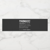 Étiquette Pour Bouteilles D'eau pharmacien (Étiquettes simples)