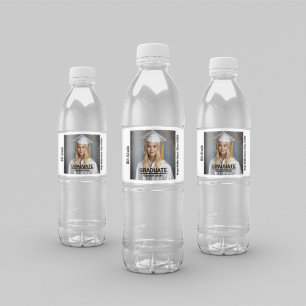 Étiquette Pour Bouteilles D'eau Photo minimaliste 8e année