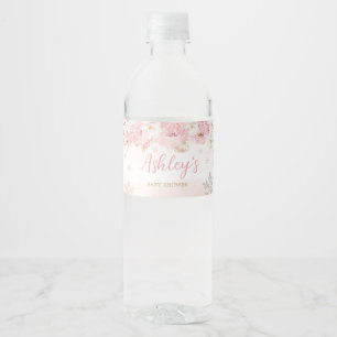 Étiquette Pour Bouteilles D'eau Pink A Little Snowflake Baby shower