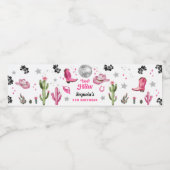 Étiquette Pour Bouteilles D'eau Pink Disco Cowgirl Party (Étiquettes simples)
