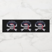 Étiquette Pour Bouteilles D'eau Pirate (Étiquettes simples)