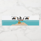 Étiquette Pour Bouteilles D'eau Pirate Thème Anniversaire Fête (Étiquettes simples)