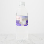 Étiquette Pour Bouteilles D'eau PixDezines Bar Mitzvah, Nuancier violet (Dos)