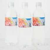 Étiquette Pour Bouteilles D'eau planète graffiti (Bouteilles)