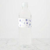 Étiquette Pour Bouteilles D'eau pois peint à la main (Dos)