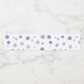 Étiquette Pour Bouteilles D'eau pois peint à la main (Étiquettes simples)