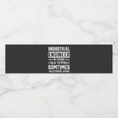 Étiquette Pour Bouteilles D'eau Poison de Funny Industrial Engineer (Étiquettes simples)