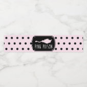 Étiquette Pour Bouteilles D'eau Poison rose Halloween Fille Anniversaire (Étiquettes simples)