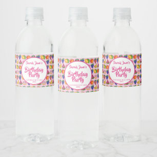 Étiquette Pour Bouteilles D'eau Pomme Banane citron citron Lime Raisins Fruit Berr