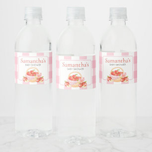 Étiquette Pour Bouteilles D'eau Pomme de notre Baby shower oculaire