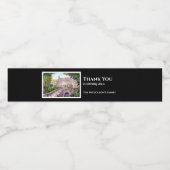 Étiquette Pour Bouteilles D'eau Pont de pierre à chauffe domestique Peinture aquar (Étiquettes simples)