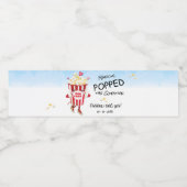 Étiquette Pour Bouteilles D'eau Pop La Question Popcorn Fiançailles (Étiquettes simples)