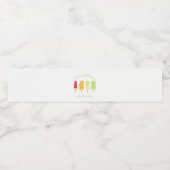 Étiquette Pour Bouteilles D'eau Popsicle fête d'été (Étiquettes simples)