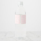 Étiquette Pour Bouteilles D'eau Premier anniversaire fraise (Dos)