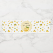 Étiquette Pour Bouteilles D'eau Premier Anniversaire Lemon Sweet (Étiquettes simples)