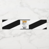 Étiquette Pour Bouteilles D'eau Premier anniversaire Photo moderne noir blanc (Étiquettes simples)