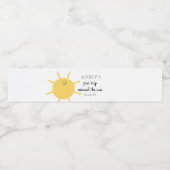 Étiquette Pour Bouteilles D'eau Premier Voyage Autour Du Soleil 1Er Anniversaire S (Étiquettes simples)