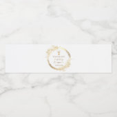 Étiquette Pour Bouteilles D'eau Première sainte communion (Étiquettes simples)