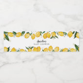 Étiquette Pour Bouteilles D'eau Prêt à la pop, baby shower à thème citron (Étiquettes simples)