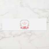 Étiquette Pour Bouteilles D'eau Professeur personnalisé | Crest de classe (Étiquettes simples)