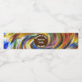 Étiquette Pour Bouteilles D'eau Promotion immobilière tourbillon rétro lumineux Ag (Étiquettes simples)