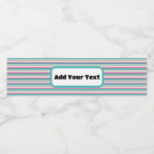 Étiquette Pour Bouteilles D'eau Promotions/Événement Bleu (Étiquettes simples)