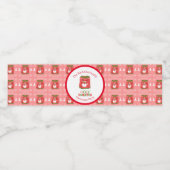 Étiquette Pour Bouteilles D'eau Pull Ugly Sweater Fun Cerf Fête de Noël (Étiquettes simples)