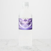 Étiquette Pour Bouteilles D'eau Purple Christmas Ball Water Bottle Label (Devant)