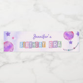 Étiquette Pour Bouteilles D'eau Purple Disco Eras Anniversaire (Étiquettes simples)