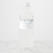 Étiquette Pour Bouteilles D'eau Quelque chose de bleu avant de faire Fête des mari (Devant)
