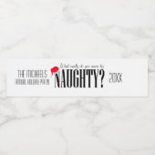 Étiquette Pour Bouteilles D'eau Qu'Est-Ce Que Tu Veux Dire Exactement Par Naughty (Étiquettes simples)