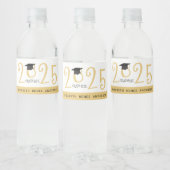 Étiquette Pour Bouteilles D'eau Quirky Text 2023 Diplômé en Or (Bouteilles)