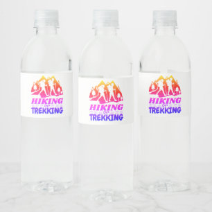 Étiquette Pour Bouteilles D'eau Randonnée ou trekking