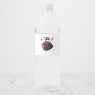 Étiquette Pour Bouteilles D'eau Regard graphique essentiel vintage F Caw F