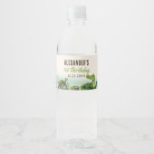 Étiquette Pour Bouteilles D'eau Reptile de marais 1er fête d'anniversaire (Devant)