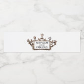 Étiquette Pour Bouteilles D'eau Restez calme et soyez fabuleux (Étiquettes simples)