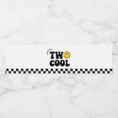 Étiquette Pour Bouteilles D'eau Retro Deux Cool Boy 2e fête d'anniversaire (Étiquettes simples)
