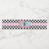 Étiquette Pour Bouteilles D'eau Retro les années 50 fête d'anniversaire (Étiquettes simples)