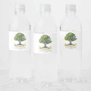 Étiquette Pour Bouteilles D'eau Réunion de famille élégant sur mesure