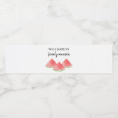 Étiquette Pour Bouteilles D'eau Réunion familiale (Étiquettes simples)