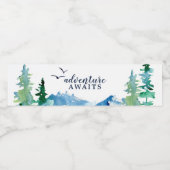 Étiquette Pour Bouteilles D'eau Rocky Mountain Adventure Attend (Étiquettes simples)