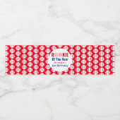 Étiquette Pour Bouteilles D'eau Rookie Baseball 1er anniversaire (Étiquettes simples)