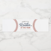 Étiquette Pour Bouteilles D'eau Rookie de l'année Baseball fête d'anniversaire (Étiquettes simples)