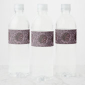 Étiquette Pour Bouteilles D'eau Rosace Mandala (Bouteilles)