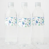 Étiquette Pour Bouteilles D'eau Rose bleue (Bouteilles)