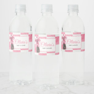 Étiquette Pour Bouteilles D'eau Rose Elle est prête à éclore Baby Shower